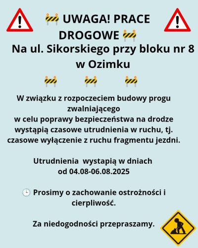 1prace drogowe ul. Sikorskiego